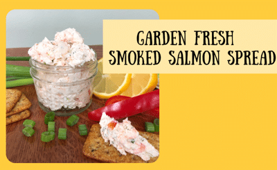 Garden fresh smoked salmon spread
